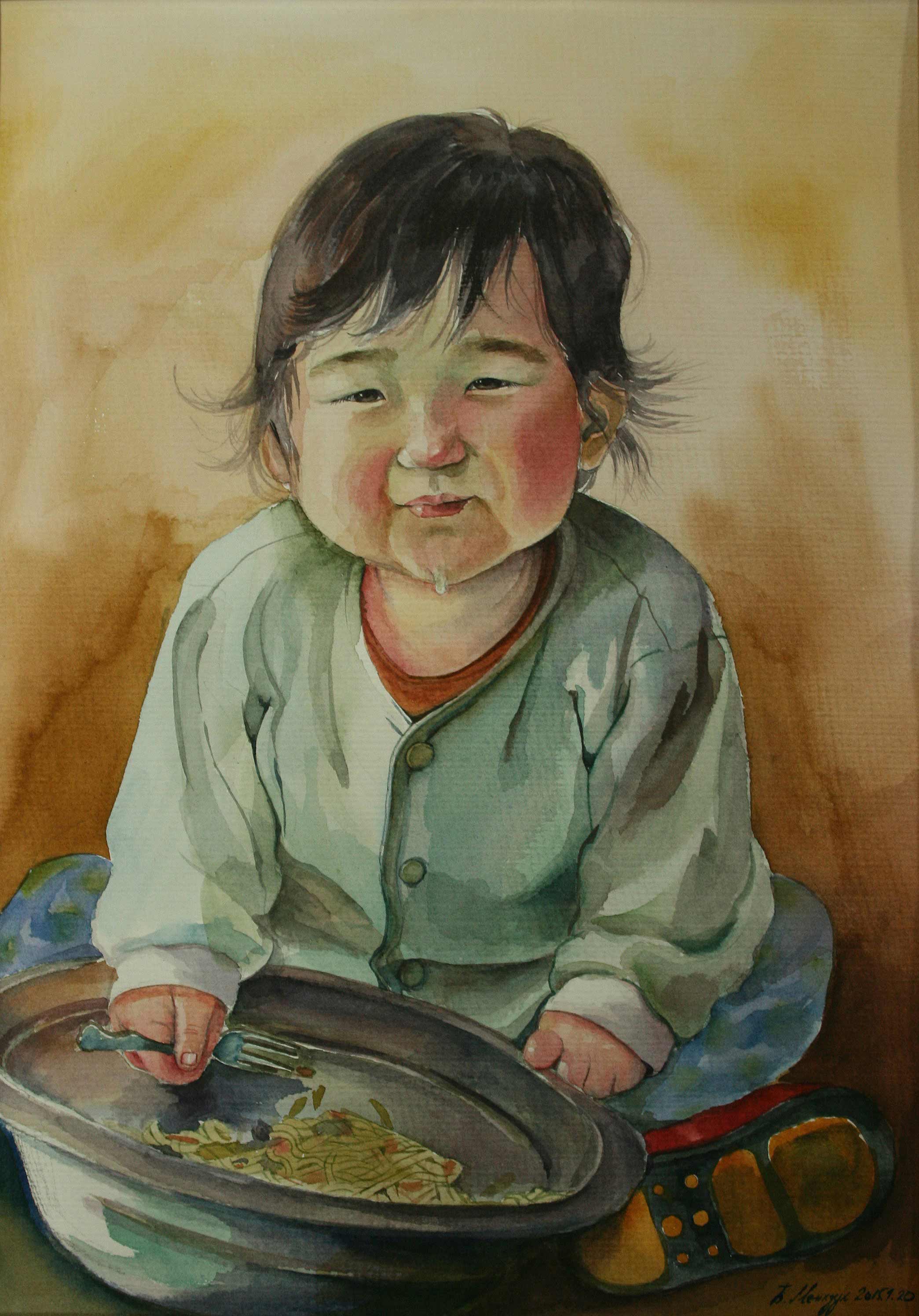 غذاء الأطفال المنغوليين